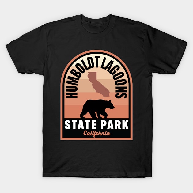 Humboldt Lagoons State Park CA Bear T-Shirt by HalpinDesign